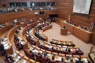 Rubén Cacho / ICAL. Intervención del candidato a la Presidencia de la Junta de Castilla y León, Alfonso Fernández Mañueco, en el debate de investidura