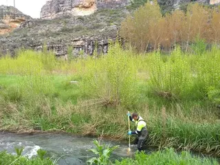 MUESTREO RÍO ESCALOTE BERLANGA DE DUERO SORIA
