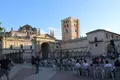 Patio de la catedral durante la celebración de 'Zamora Folk'