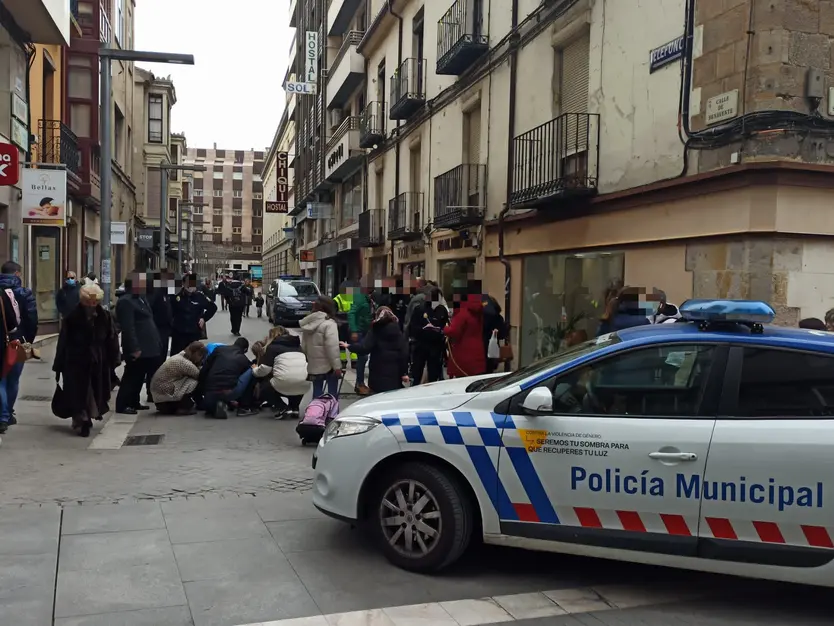 Imagen del operativo en la zona