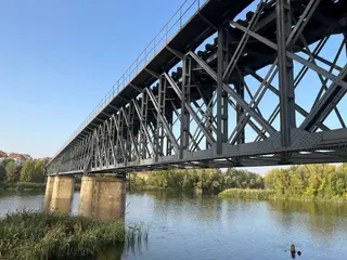 Imagen del puente del ferrocarril en Zamora