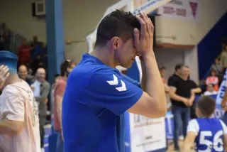 Celebración del CB Zamora tras ascender a LEB Oro