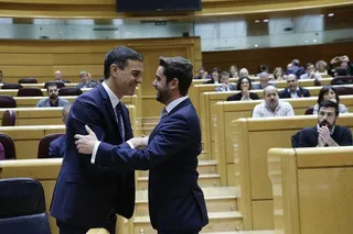Pedro Sánchez y Antidio Fagúndez