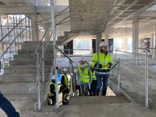 Visita de Isabel Blanco a las obras de la nueva residencia en Zamora