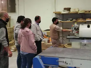 Visita de Francisco Requejo a pequeñas empresas de Tierra de Campos