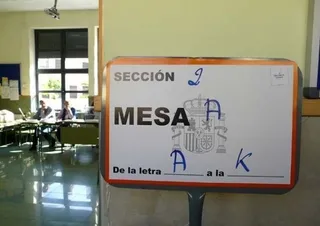 Colegio electoral en Zamora