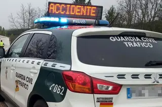 Guardia civil trafico accidente dia