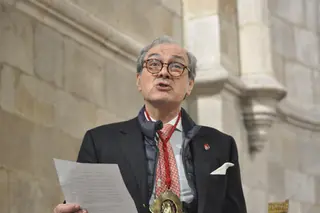 Josué Crespo, presidente de la Cofradía de la Resurrección. Foto: Verónica Muriel