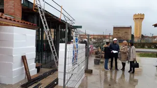 Visita de las obras de ampliación del colegio de Arcenillas