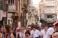 La Virgen de la Concha procesionando por las calles de Zamora este domingo