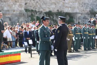 El teniente coronel González Tejada, nuevo responsable de la Comandancia de la Guardia Civil en los actos del Día del Pilar el pasado 2025