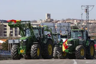 Movilizaciones de tractores en Zamora. José Luis Leal