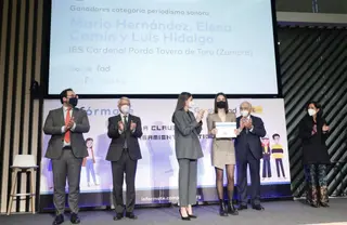 Entrega de los premios por parte de Doña Leticia a los alumnos zamoranos. Casa de S.M. el Rey 2