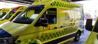 Archivo - Imagen de archivo de una ambulancia UVI móvil. - EUROPA PRESS - Archivo