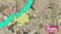 Plano de la situación de la depuradora en Villamayor de Campos. UPL