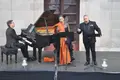 Luis Santana en una edición anterior de la Noche de las Velas en Zamora.