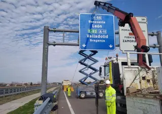 A 66 km 285,800 CI Colocación de cartel del pórtico