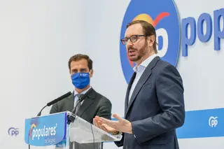 El portavoz del PP en el Senado, Javier Maroto