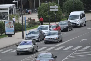 Tráfico de coches en Zamora. Archivo