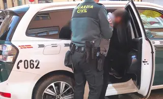 Imagen de uno de los detenidos por la Guardia Civil