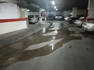 Imagen actual del aparcamiento subterráneo de la Plaza de la Constitución