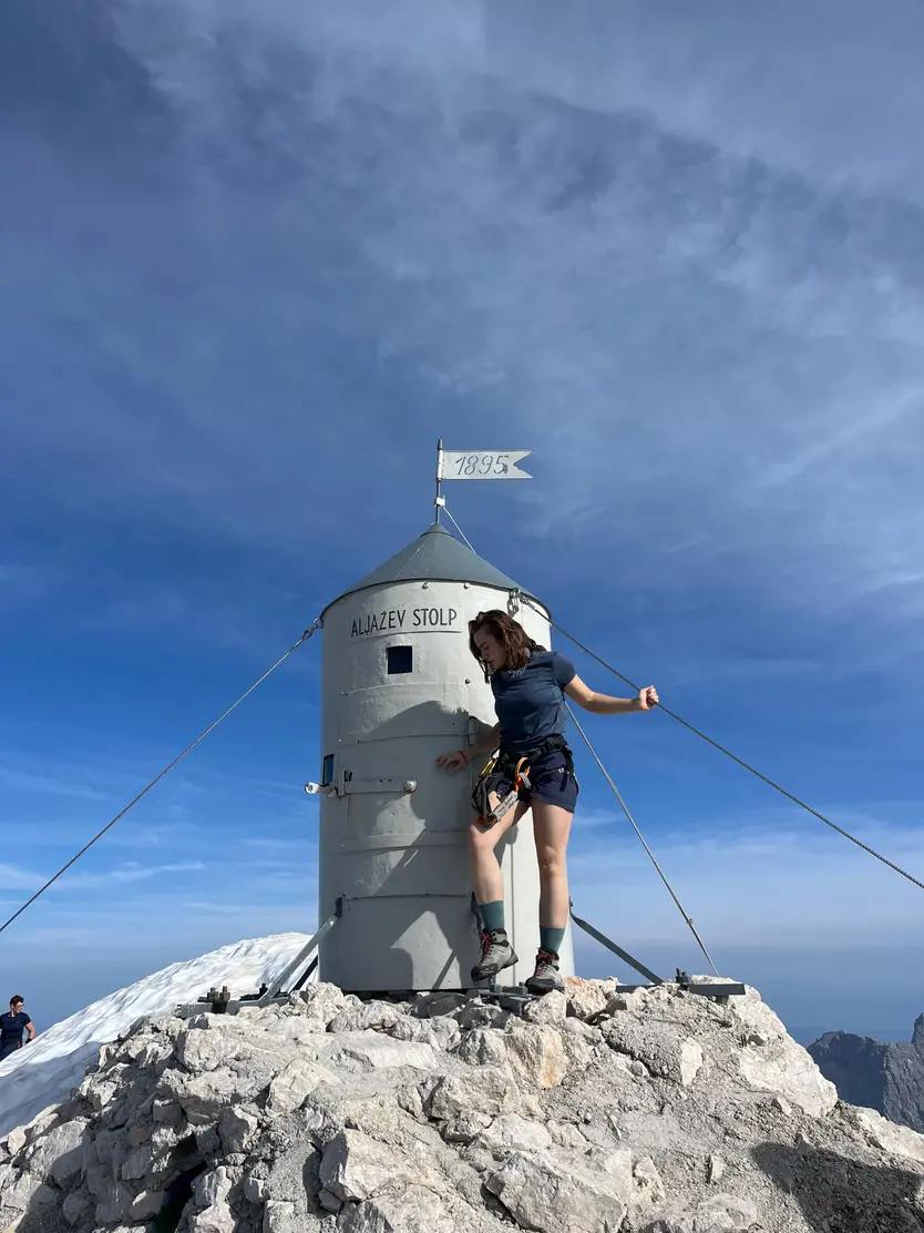 La zamorana en el monte Triglav, el pico más alto de Eslovenia