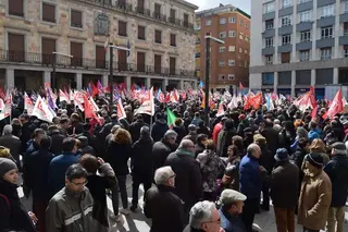 Una manifestación por las pensiones en Zamora. Archivo