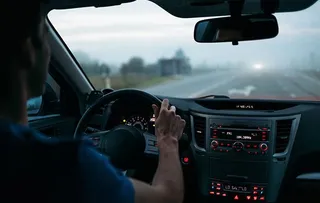 Imagen de una persona conduciendo