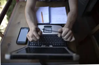 Trabajador de una empresa. Archivo.