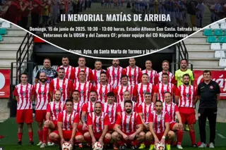 II Memorial 'Matías de Arriba': un tributo sentido de los Veteranos del Zamora CF a su querido exjugador