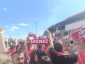Recibimiento De La Afición Al Zcf En El Ruta De La Plata