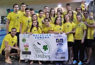 El Natación Zamora se impone en el Regional Absoluto de Invierno