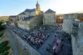 Vista aérea del concierto de Folk On Crest junto al castillo de Puebla