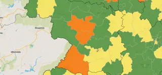 Mapa del coronavirus en las zonas básicas de salud de Zamora este viernes