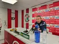 Óscar Cano en la previa del partido frente a CD COria