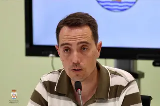 Luciano Huerga, en rueda de prensa. Archivo
