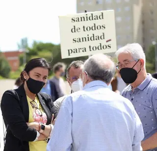 Representantes del PSOE de Zamora respaldan en Valladolid a las Plataformas en Defensa de la Sanidad Pública de Castilla y León