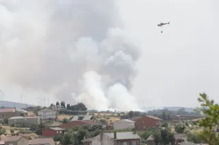 Incendio de Puercas. La situación entre Abejera y Riofrío. Archivo | José Luis Leal. ICAL