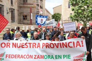 Multitudinaria manifestación contra las plantas de biogás en el centro de Zamora este domingo | Alejandro Sardón