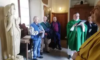 Bendición de la escultura