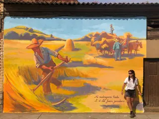 Mural segadores Manganeses de la Polvorosa