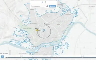 El mapa en Zamora capital