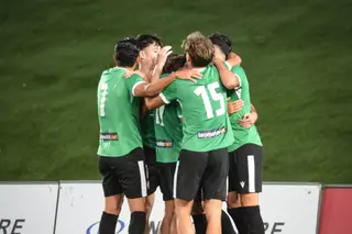 Los Jugadores Del Zamora Cf Celebran El Tanto De La Victoria