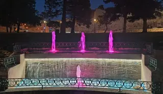La fuente de San Martín tras las obras de renovación
