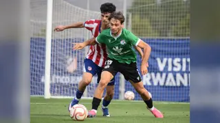 Instante del partido disputado entre el Atlético Madrileño y el Zamora CF