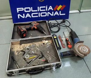 Material que portaban los detenidos
