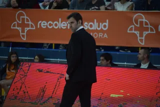 Raúl Pérez durante el partido este sábado