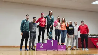 Podio con miembros del club Vino Toro Caja Rural