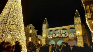 Iluminación navideña e Puebla de Sanabria