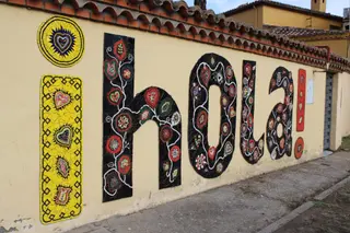 Olivares saluda a Zamora con un mosaico de más de 5.000 piezas creado por sus vecinos
